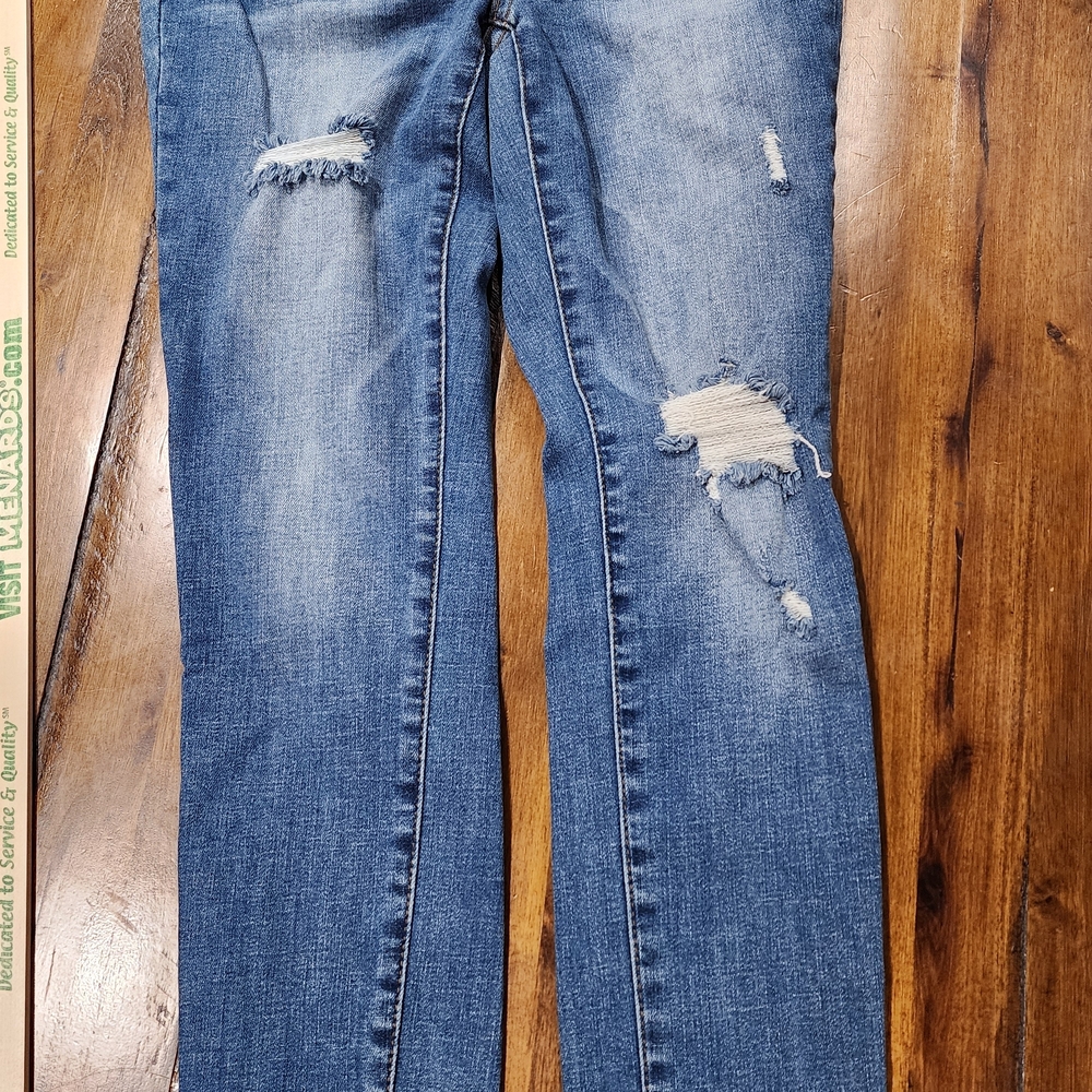 JUDY BLUE LOS ANGELES SKINNY FIT WOMENS Distressed JEANS SIZE 5/27